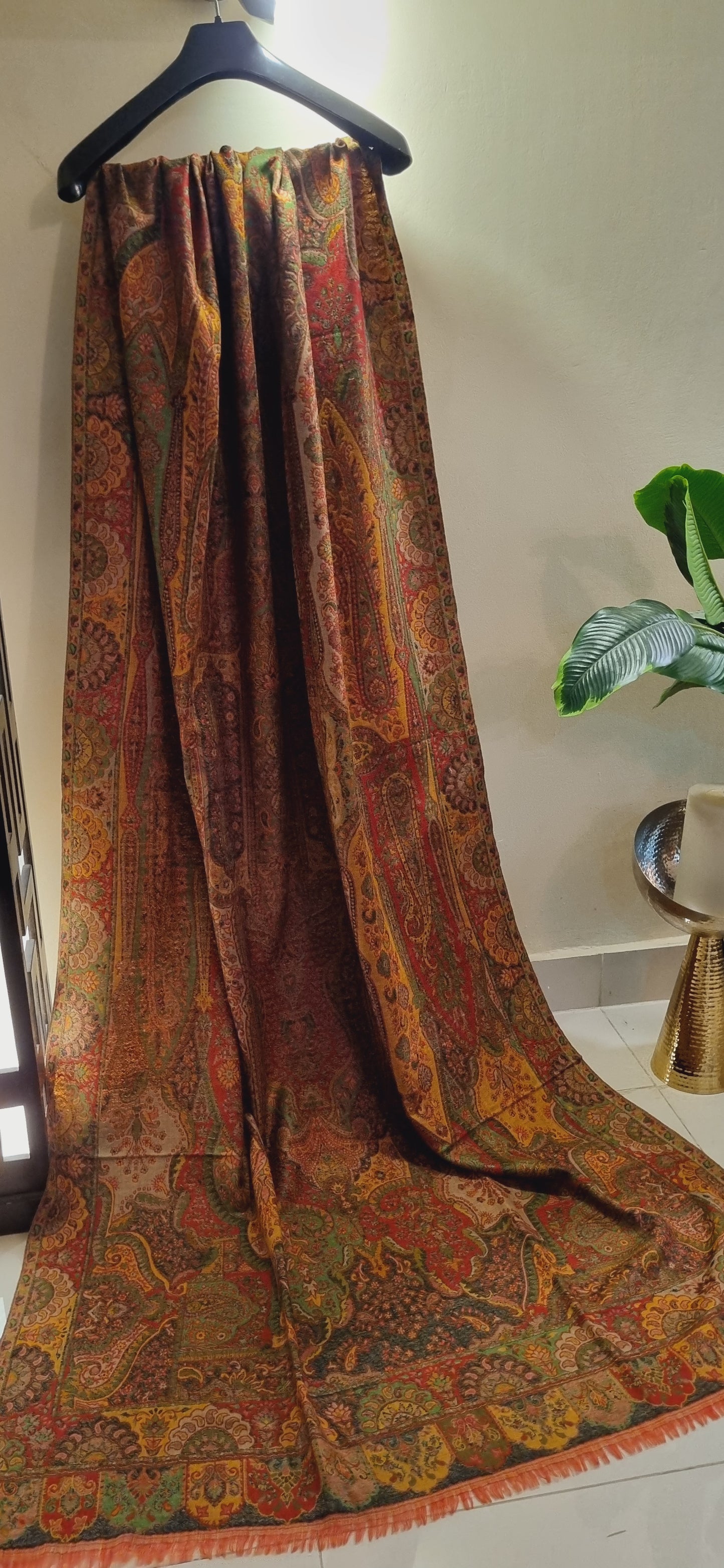 Reversible persian kaani shawl