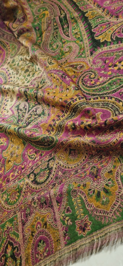 Reversible Persian kaani Pashmina shawl