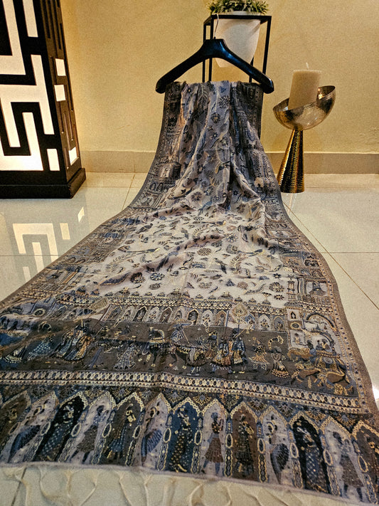 Silk kaani minishawl