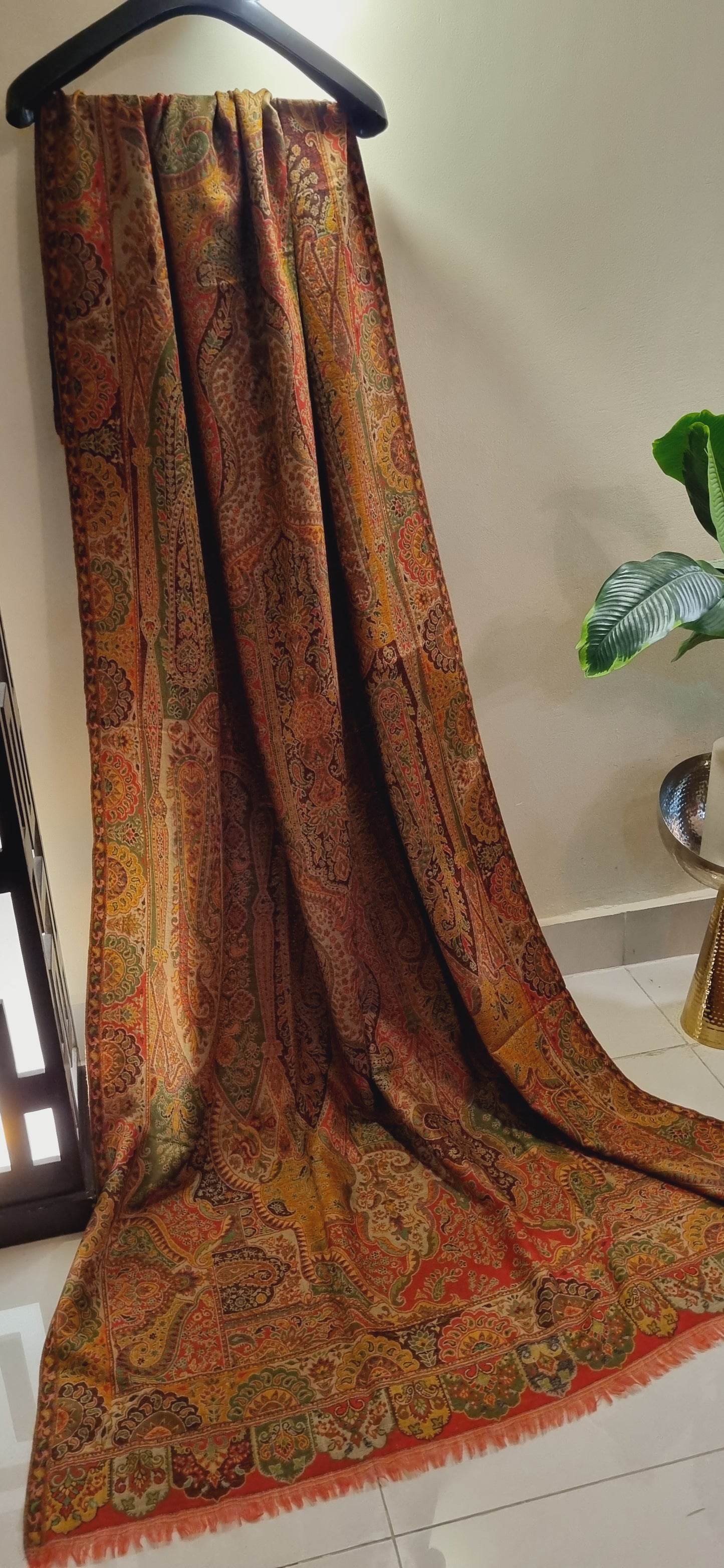 Reversible persian kaani shawl