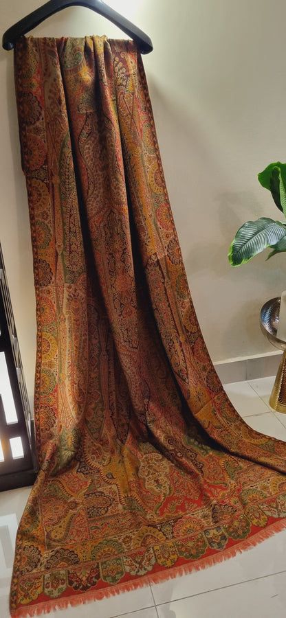 Reversible persian kaani shawl