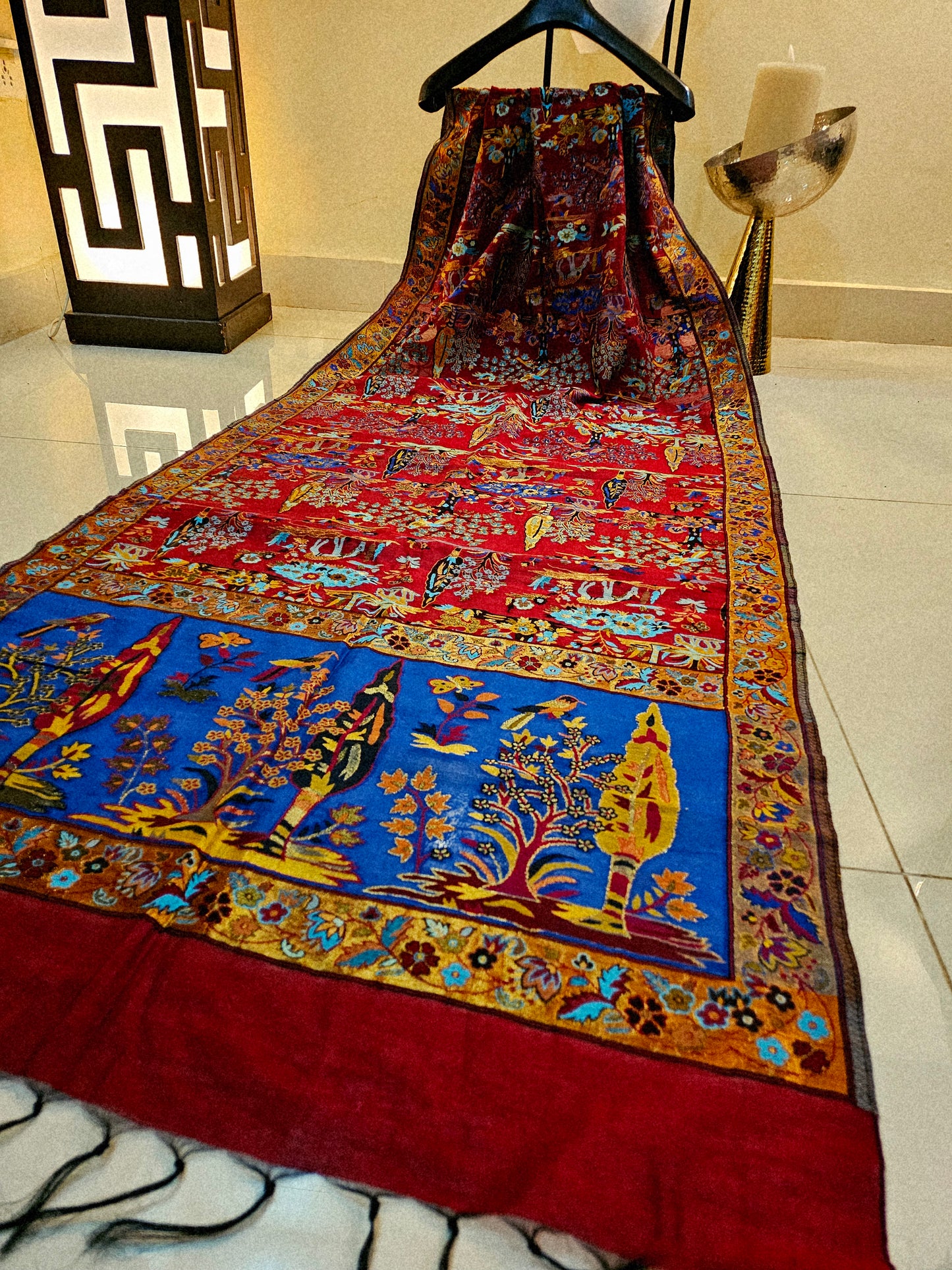 Silk kaani minishawl