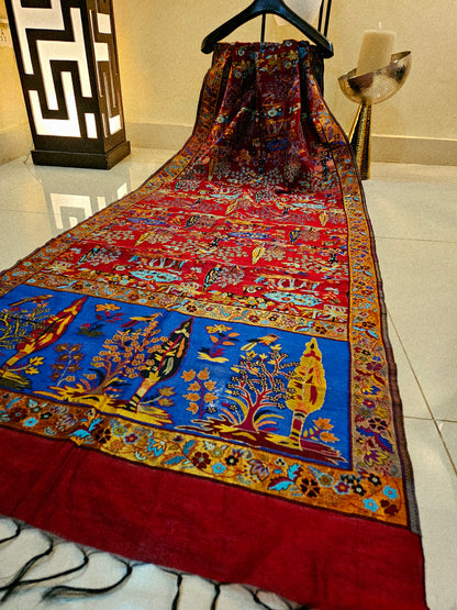 Silk kaani minishawl