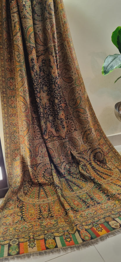 Reversible persian kaani shawl