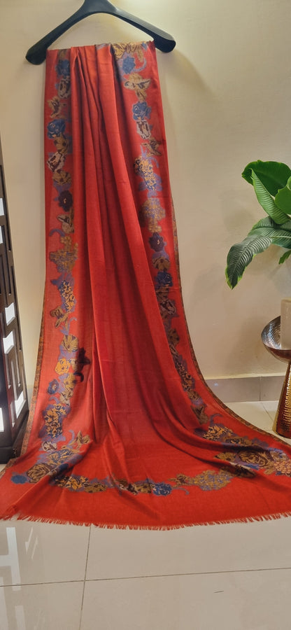 Woolen pashmina kaani shawl