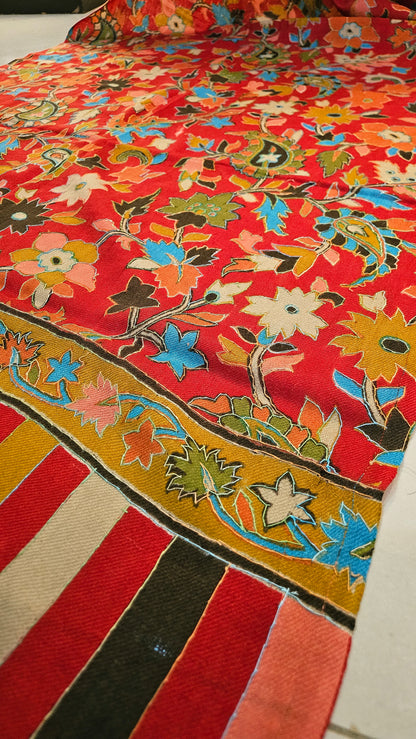 Kalamkar minishawl: Pashmina