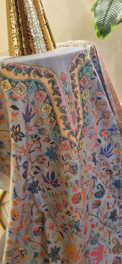 Pashmina reelkar suit
