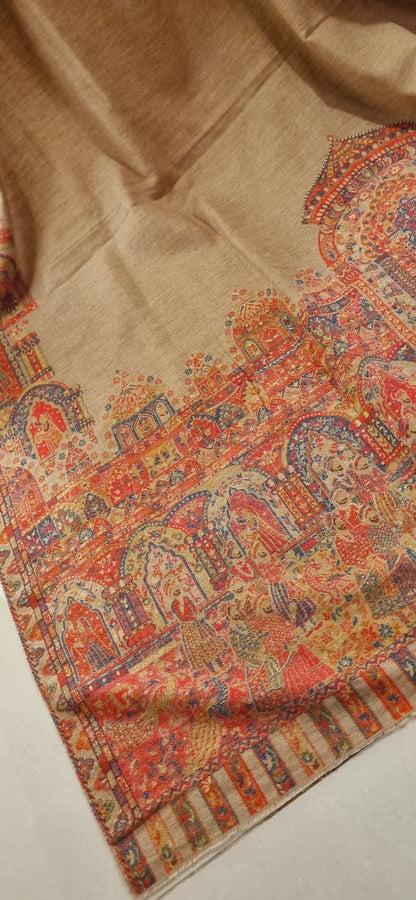 Moonlight darbari kaani border Pashmina
