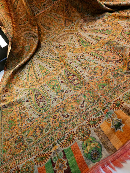 Tabraiz persian kaani pashmina shawl
