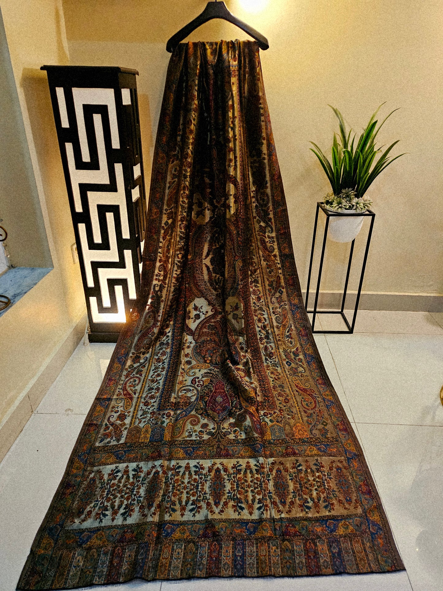 Silky moonlight kaani shawl/dupata