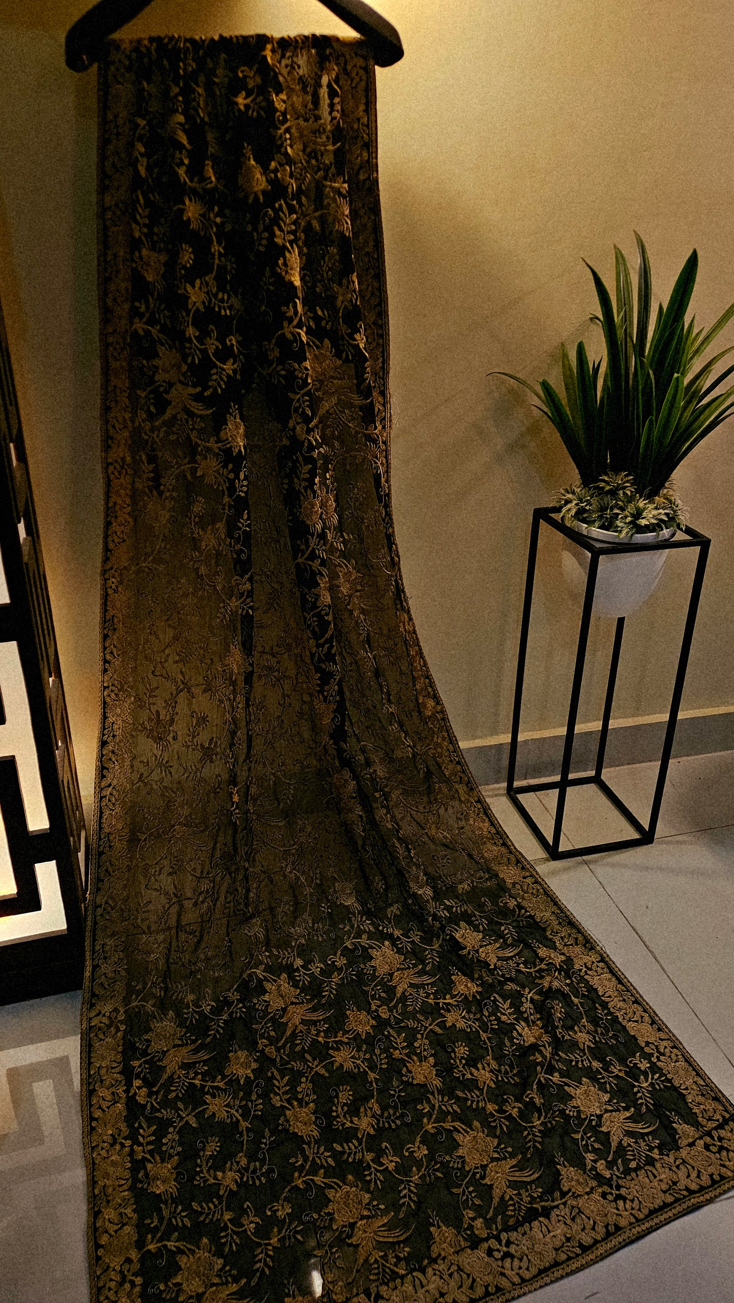 Georgete embroidered dupata