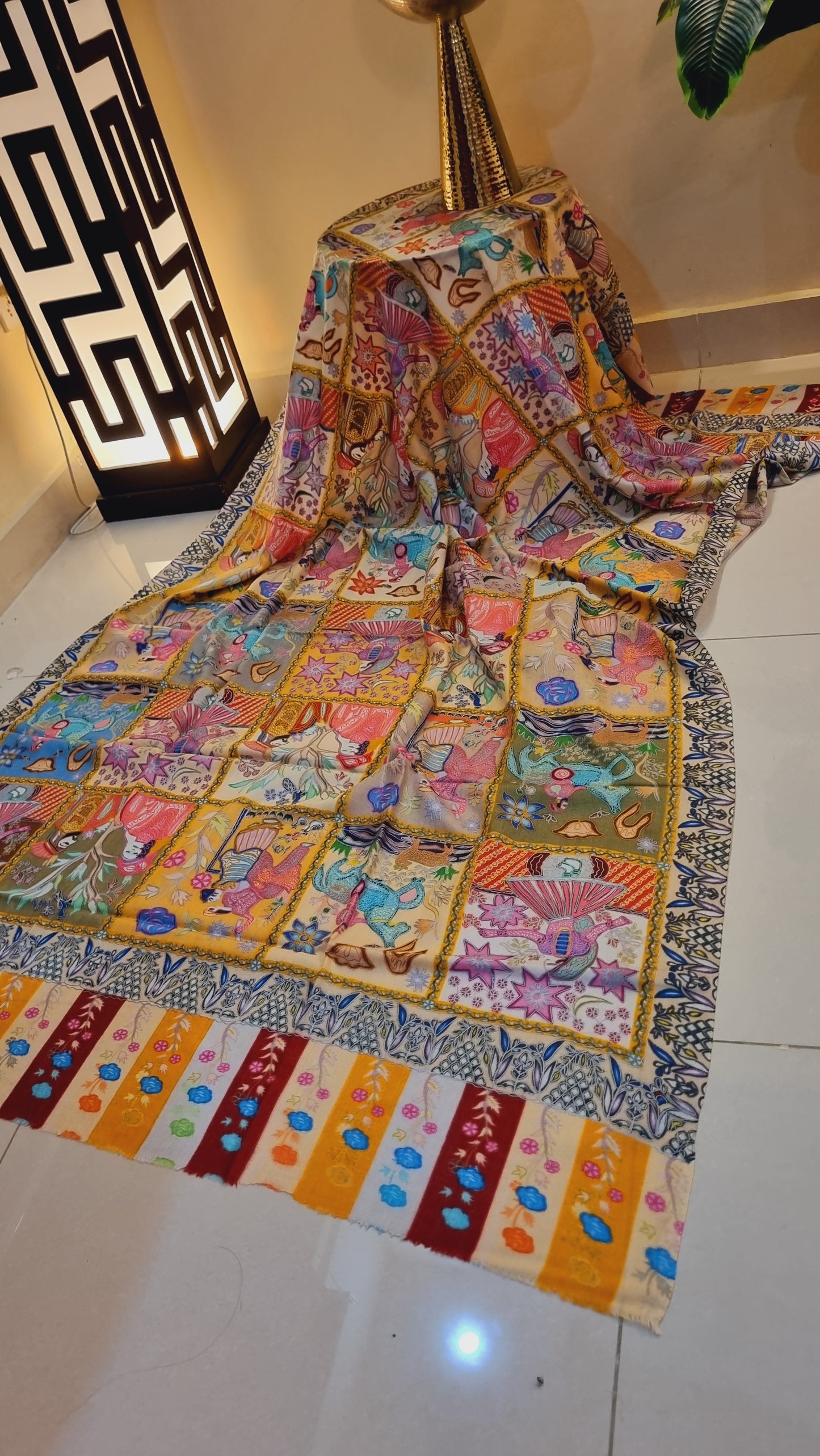 Mughal reelkar pashmina