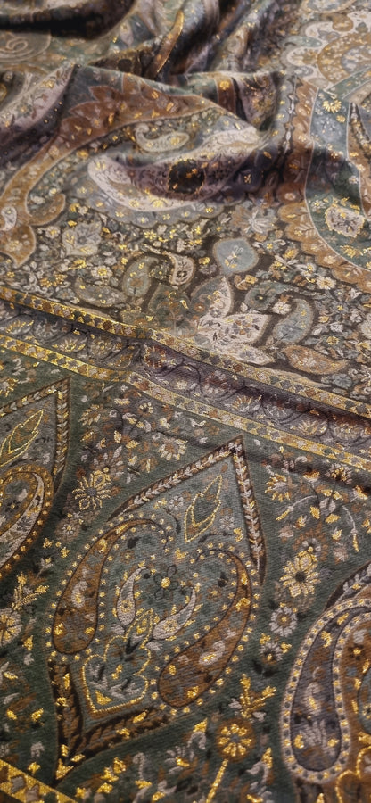 Silk kaani suit