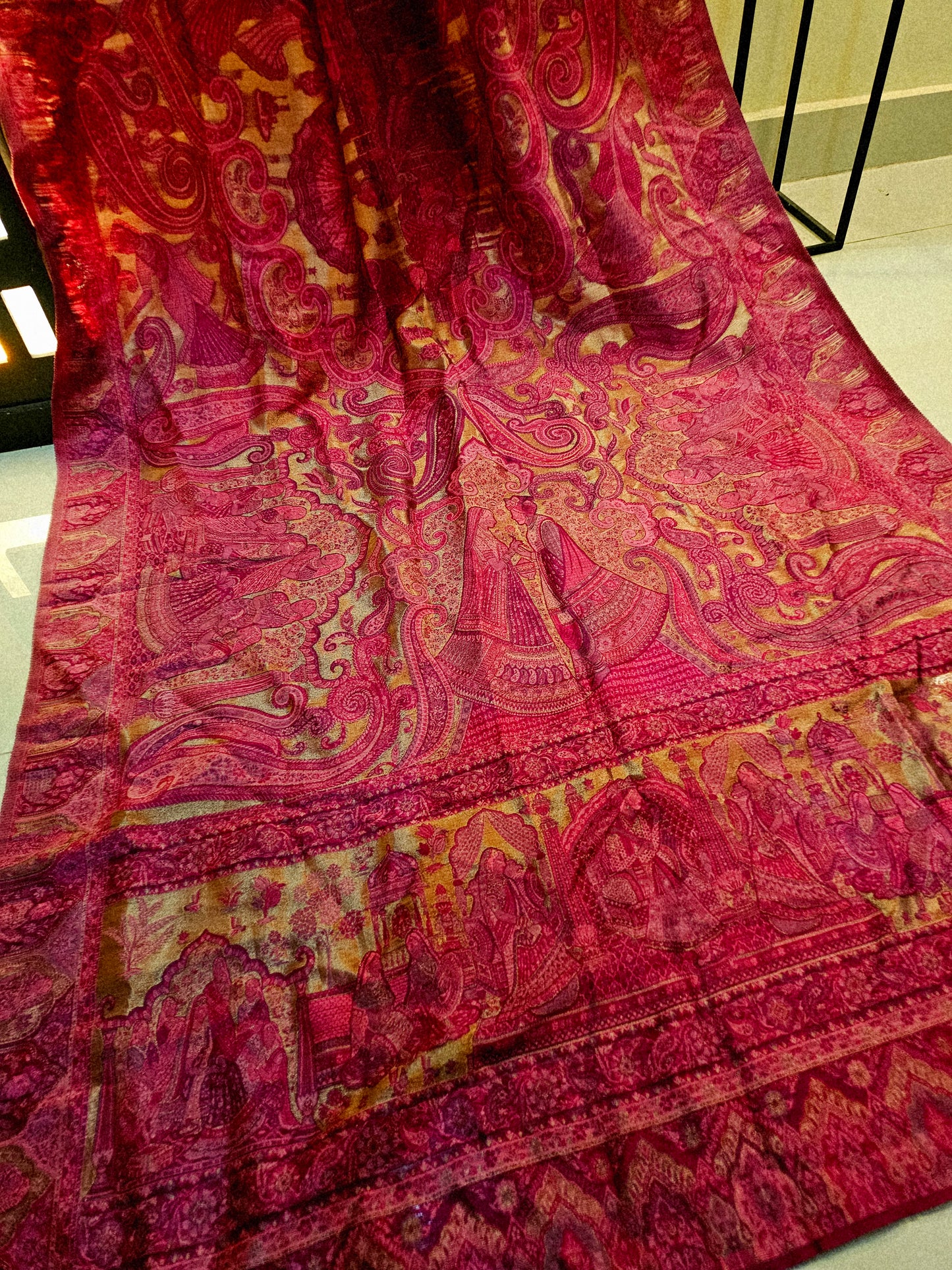 Moonlight silky kaani shawl/dupata