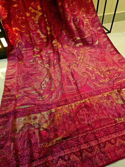 Moonlight silky kaani shawl/dupata