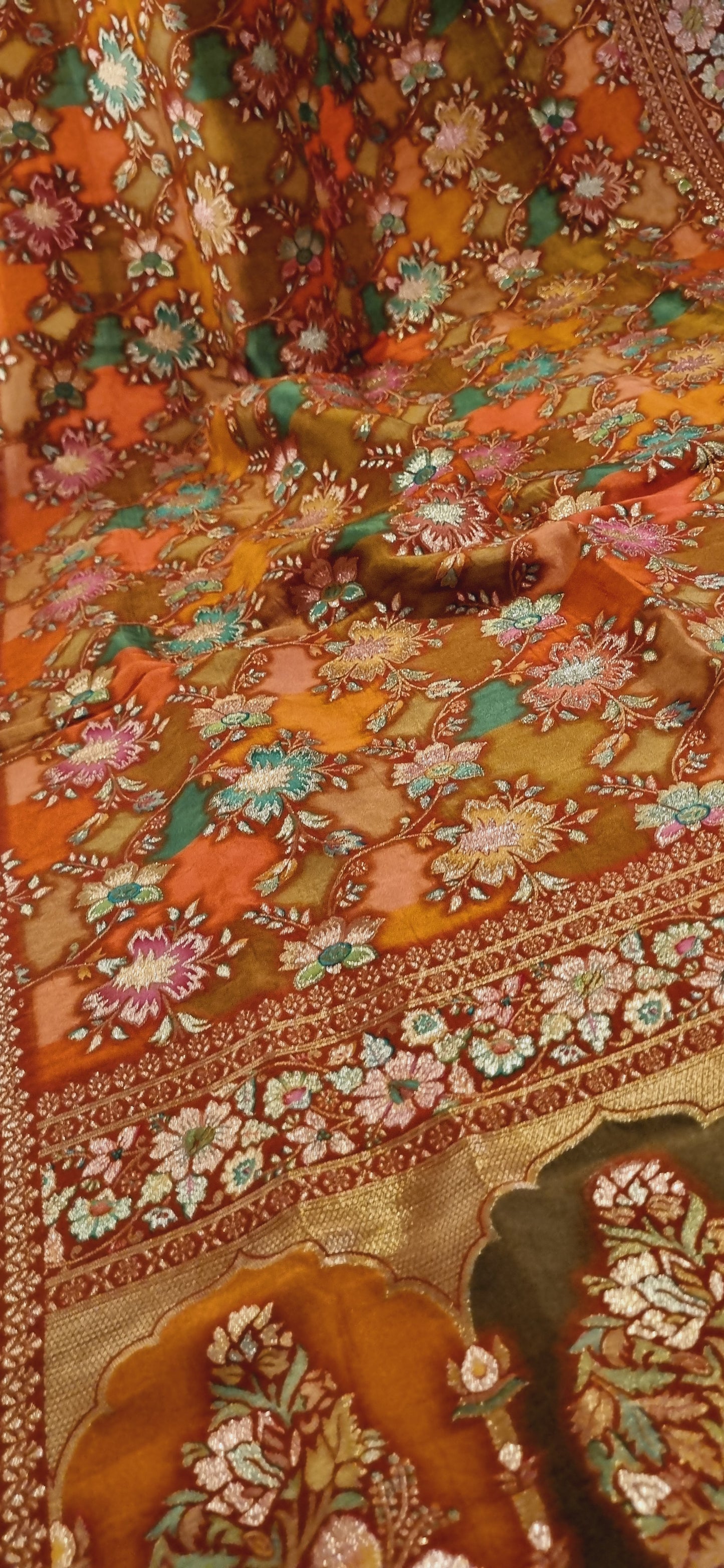 Meenakari patola silk dupata