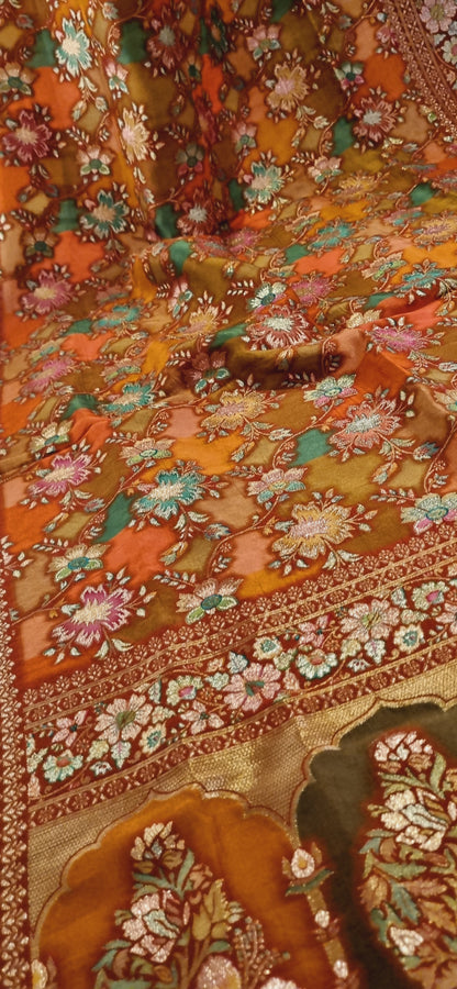 Meenakari patola silk dupata