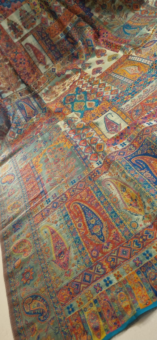 Mariana's moonlight silky pashmina in green