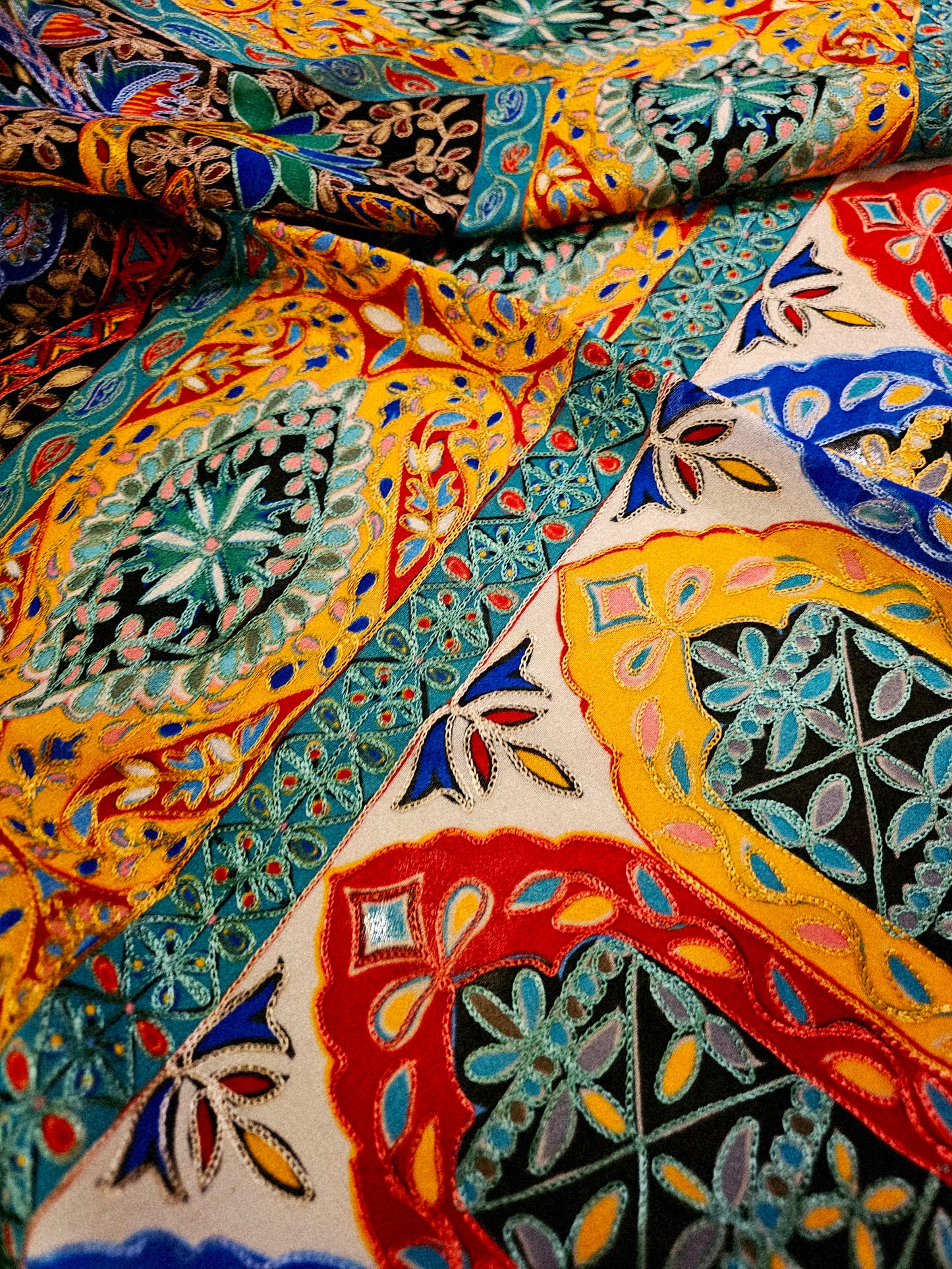 Reelkar silk shawl/dupata