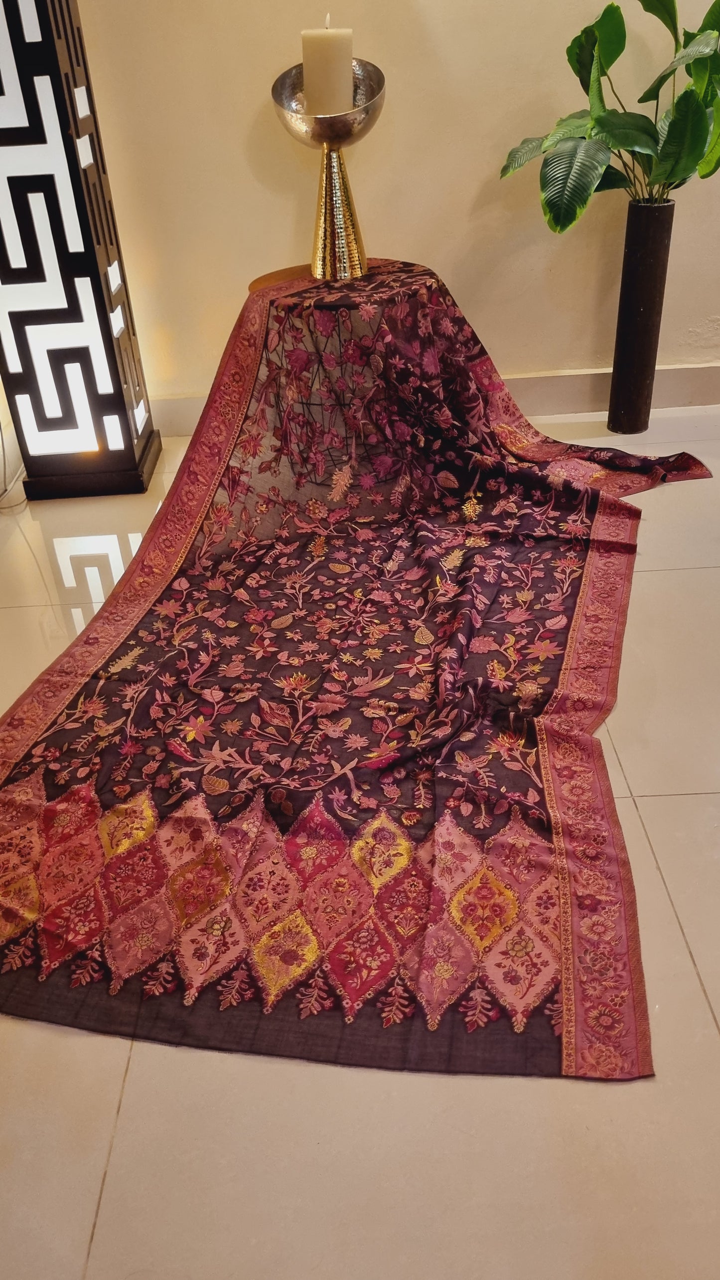 Silk kaani shawl