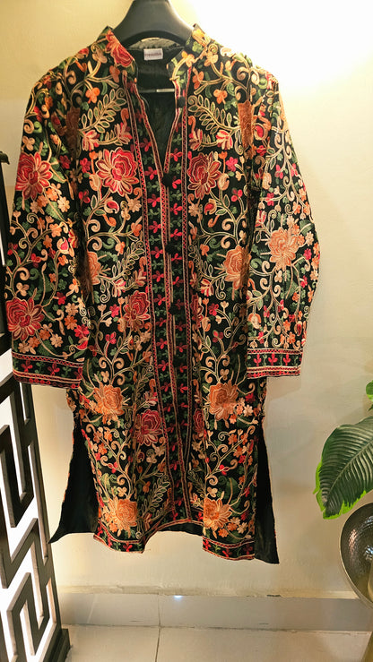 Embroidered coat: Pashmina