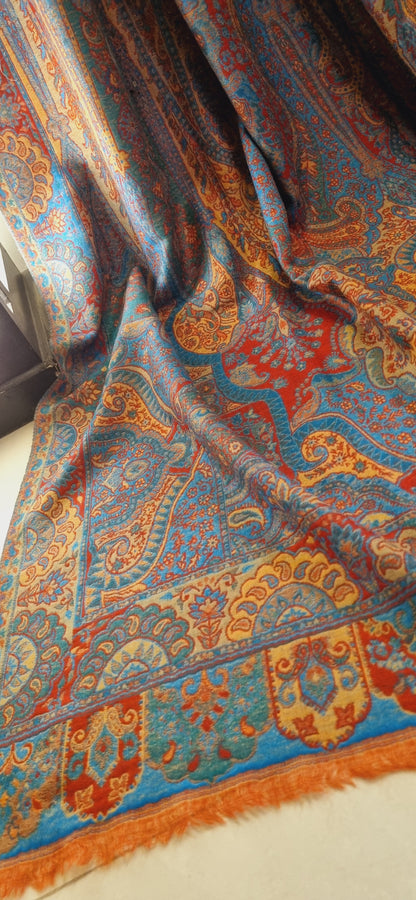 Reversible persian kaani shawl