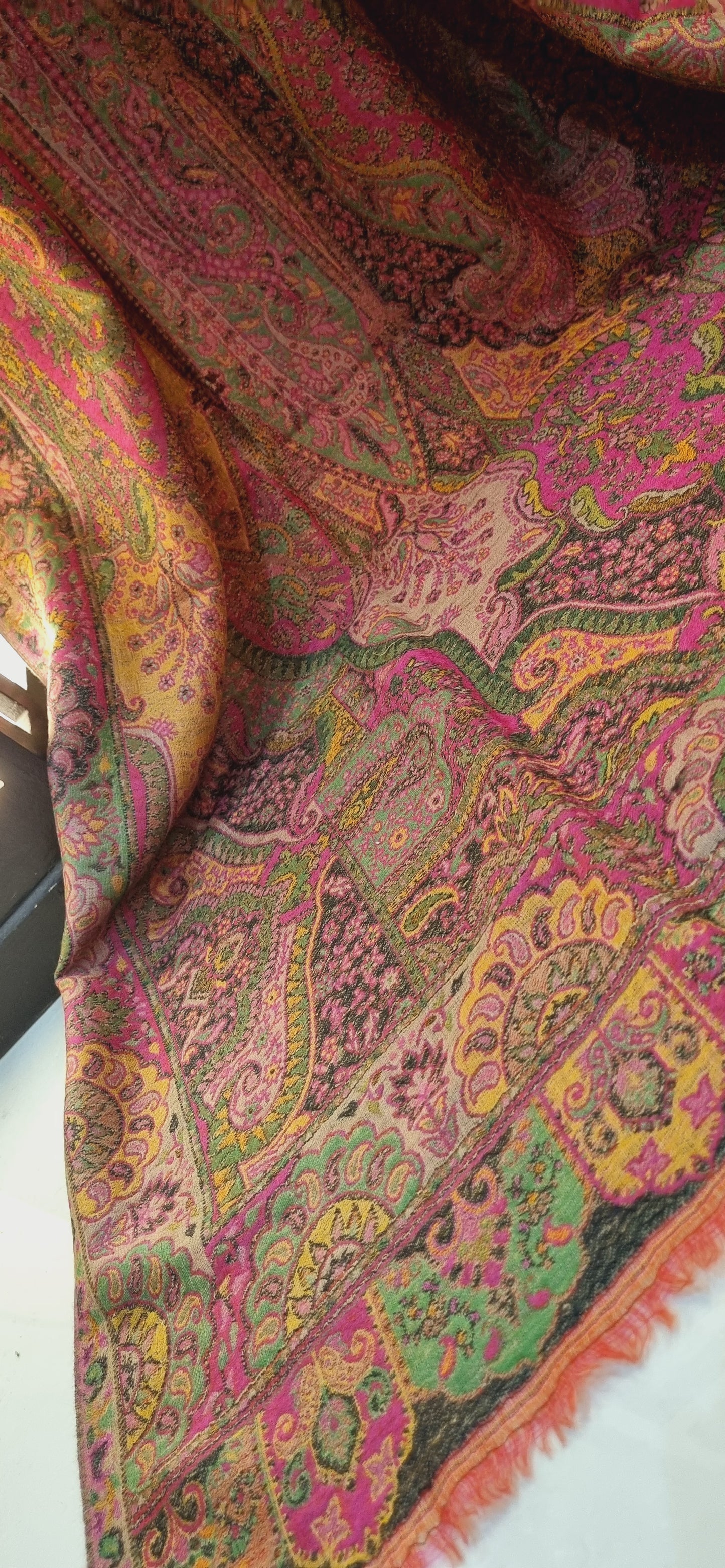 Persian kaan reversible pashmina shawl