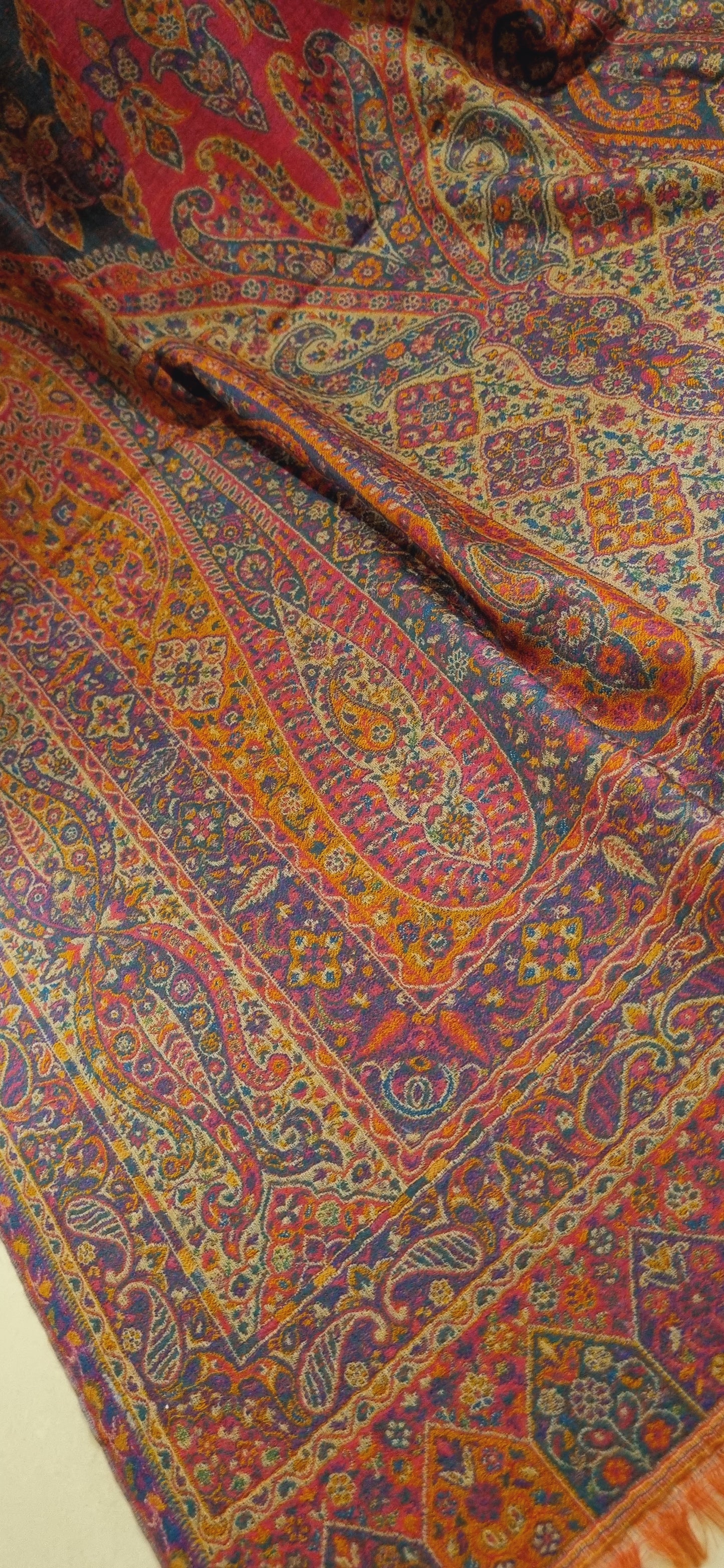 Reversible persian kaani shawl