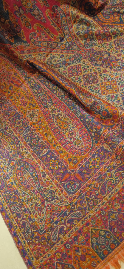 Reversible persian kaani shawl