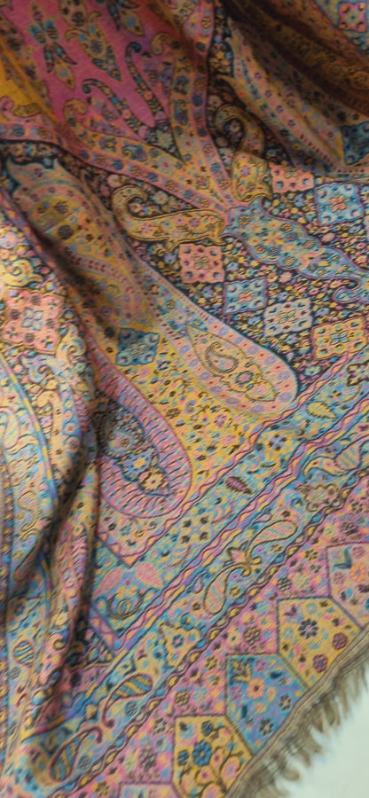 Pashmina reversible Persian kaani shawl