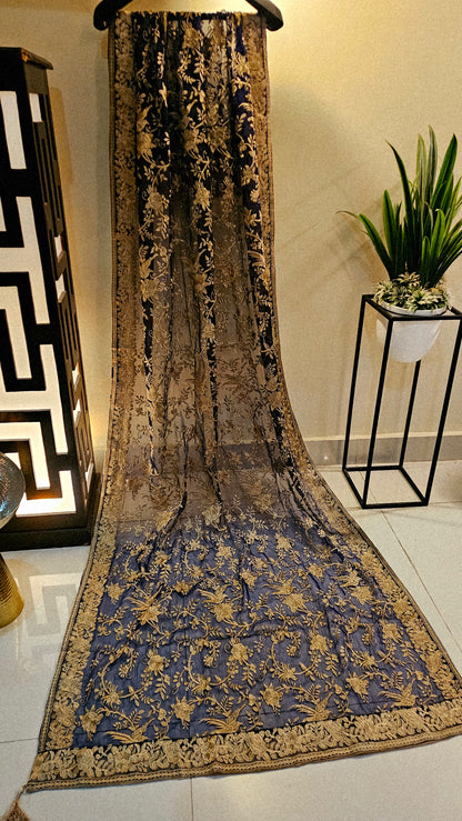 Georgete embroidered dupata