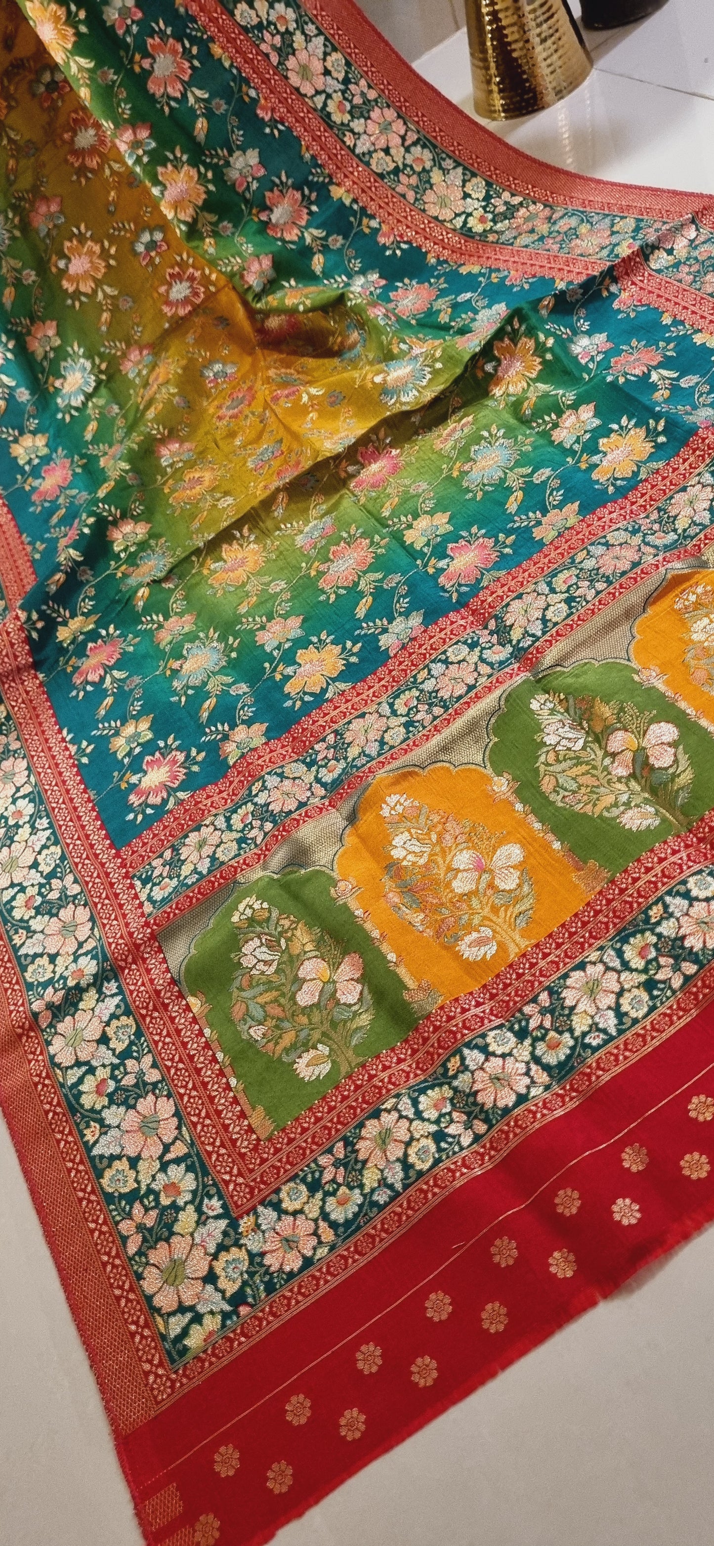 Meenakari patola silk dupatta
