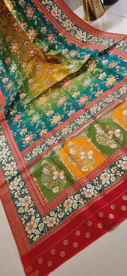 Meenakari patola silk dupatta