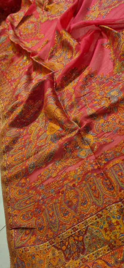 Silk kaani suit