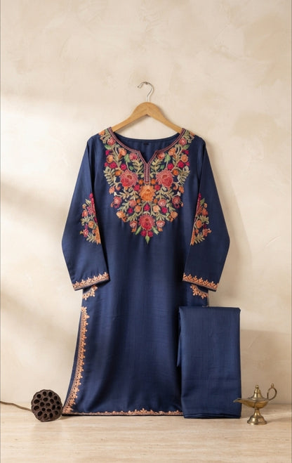 Embroidered Kurta Trouser: Pashmina