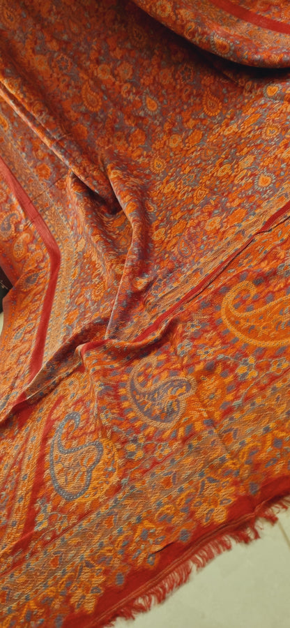 Woollen pashmina kaani shawl