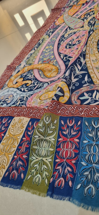 Silk reelkar shawl