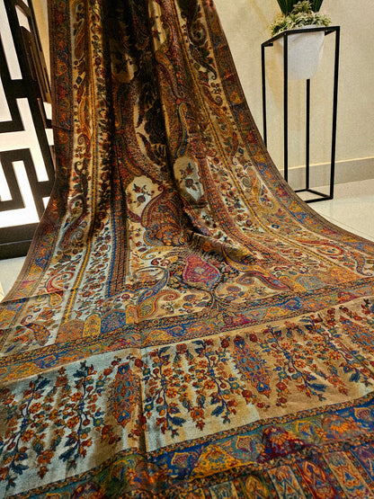 Silky moonlight kaani shawl/dupata