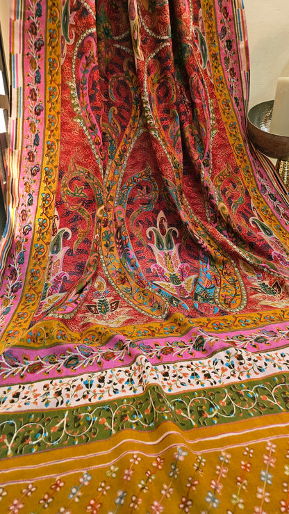 Reelkar embroidered: Pashmina