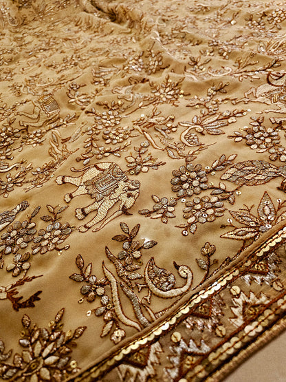 Embroidered georgete dupata