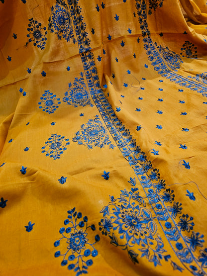 Lawn embroidered three piece