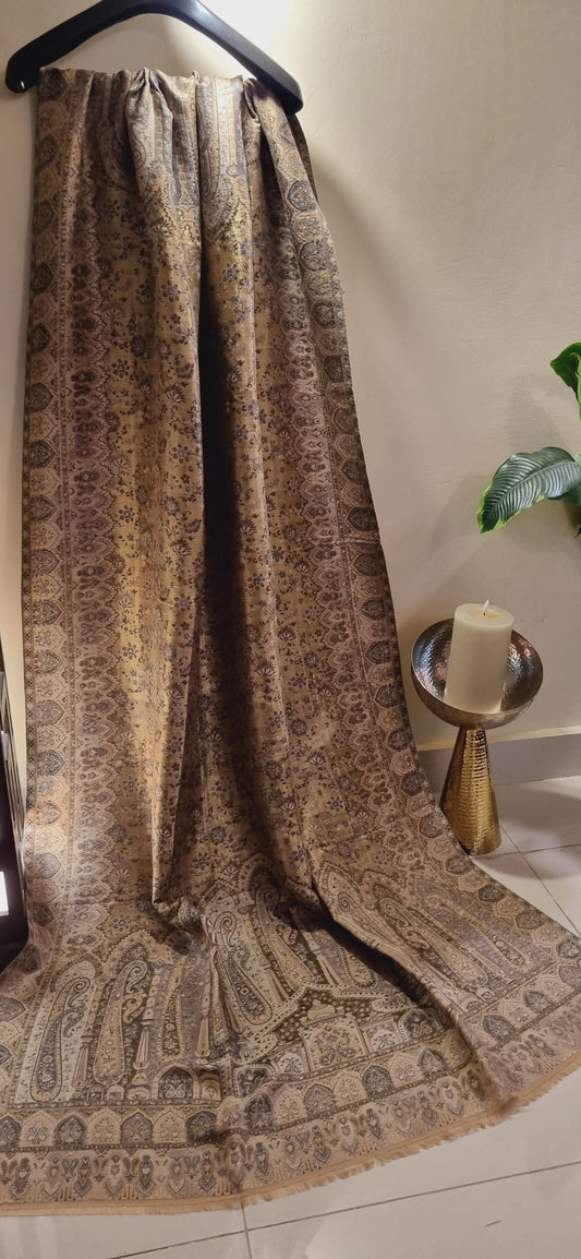 Reversible Moonlight gandhara kaani shawl