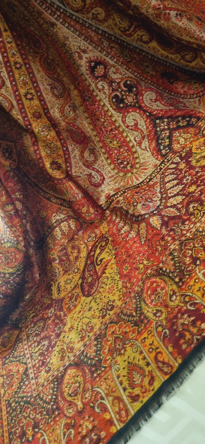 Reversible moonlight gandhara kaani shawl
