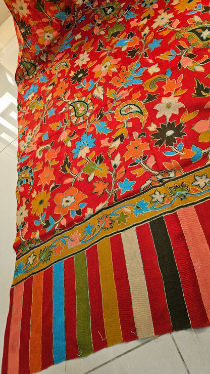 Kalamkar minishawl: Pashmina