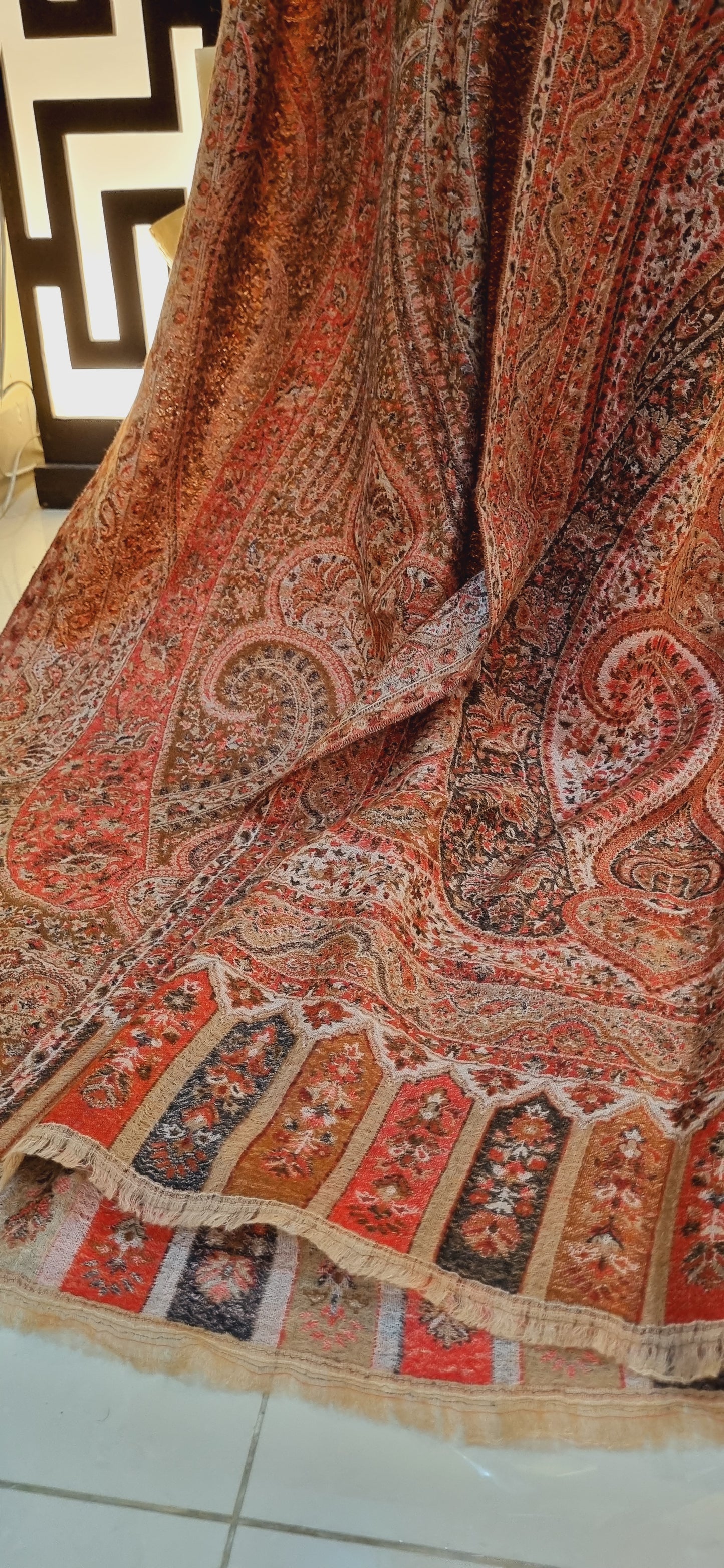 Reversible Persian kaani shawl