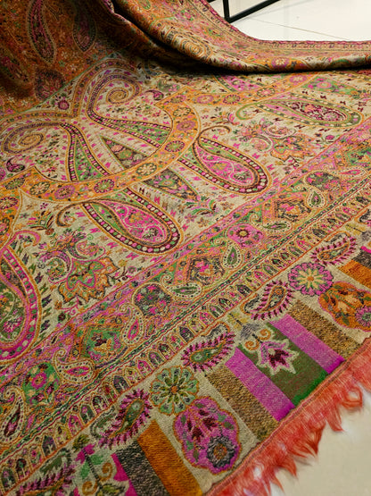 Tabraiz persian kaani pashmina shawl