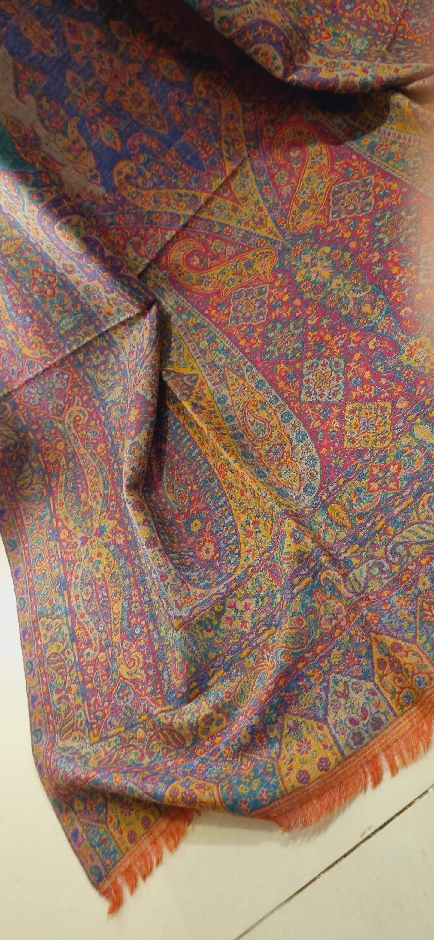 Reversible persian kaani shawl
