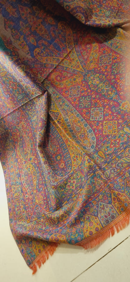 Reversible persian kaani shawl