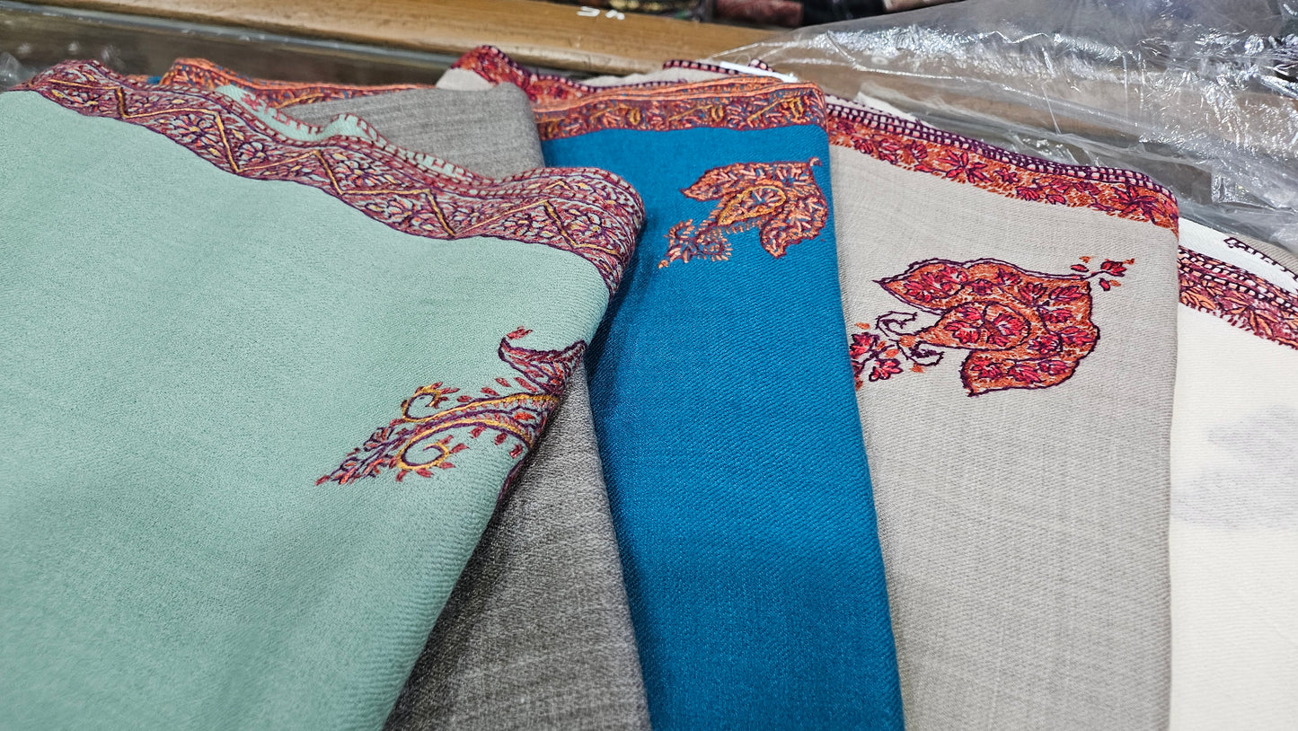 Hand embroidered toosh shawl