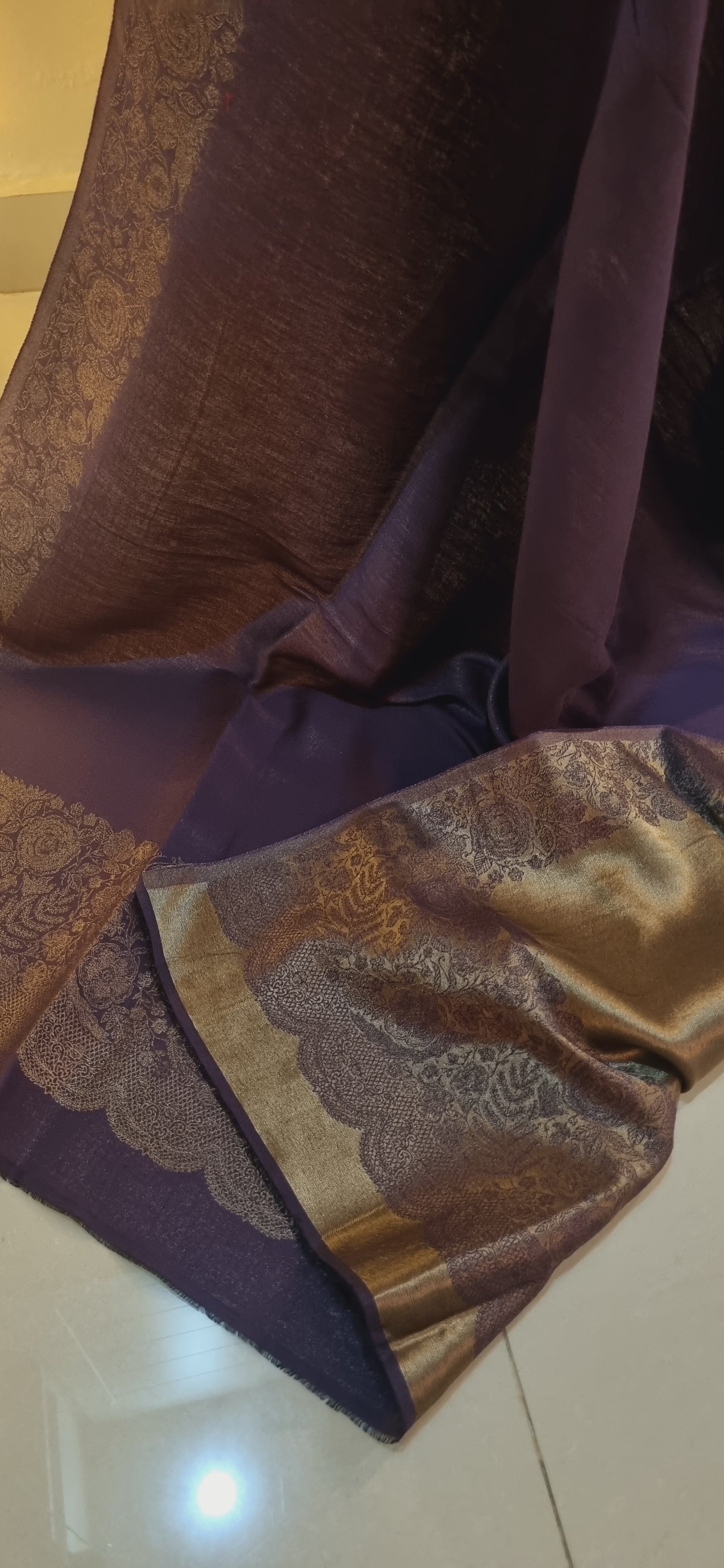 Moonlight reversible shawl